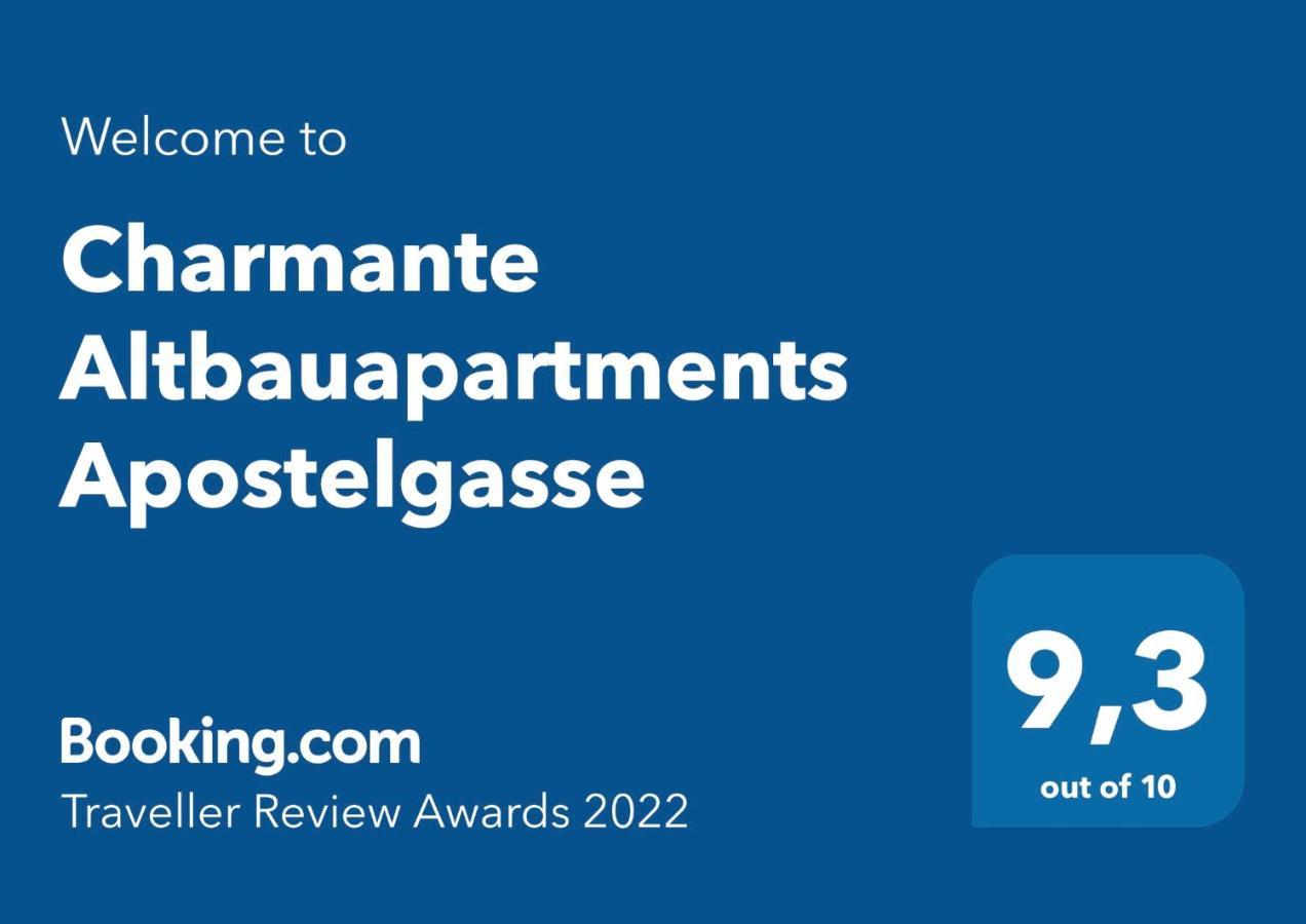 Charmante Altbauapartments Apostelgasse Wina Bagian luar foto